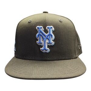 New York Mets 25th Anniversary New Era 59FIFTY Baseball Cap 7 5/8 Black Blue